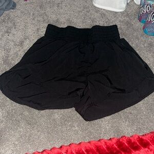 Black athletic shorts
